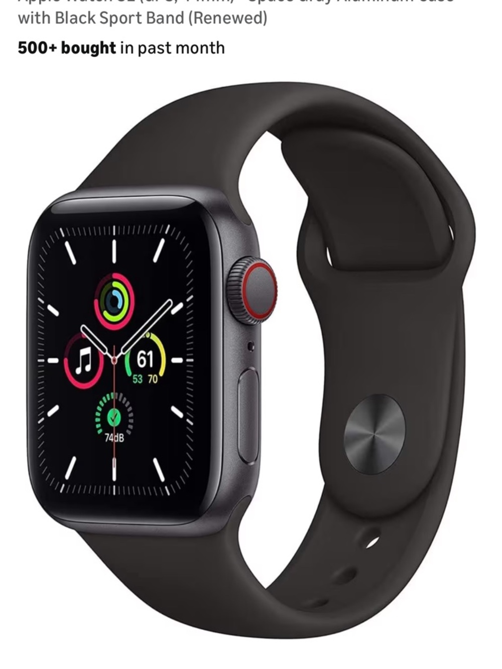 Apple Watch SE Rose Gold with Starlight Band 44mm